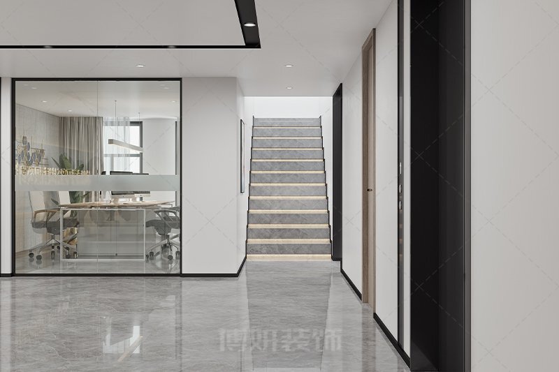 南京现代视觉办公室楼梯装修设计