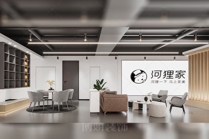 南京森系办公室装修设计方案效果图-南京沙巴足球工装公司
