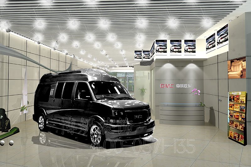 南京高级汽车4S店装修设计方案效果图-南京沙巴足球工装公司